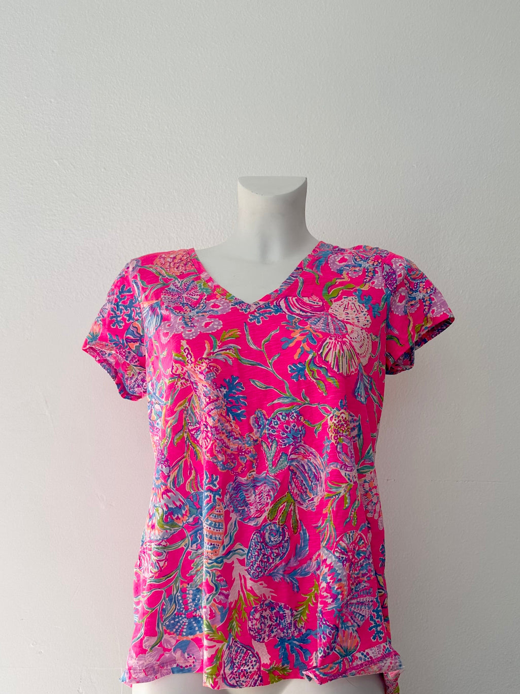 Neon Coral Print - Upcycled & Custom