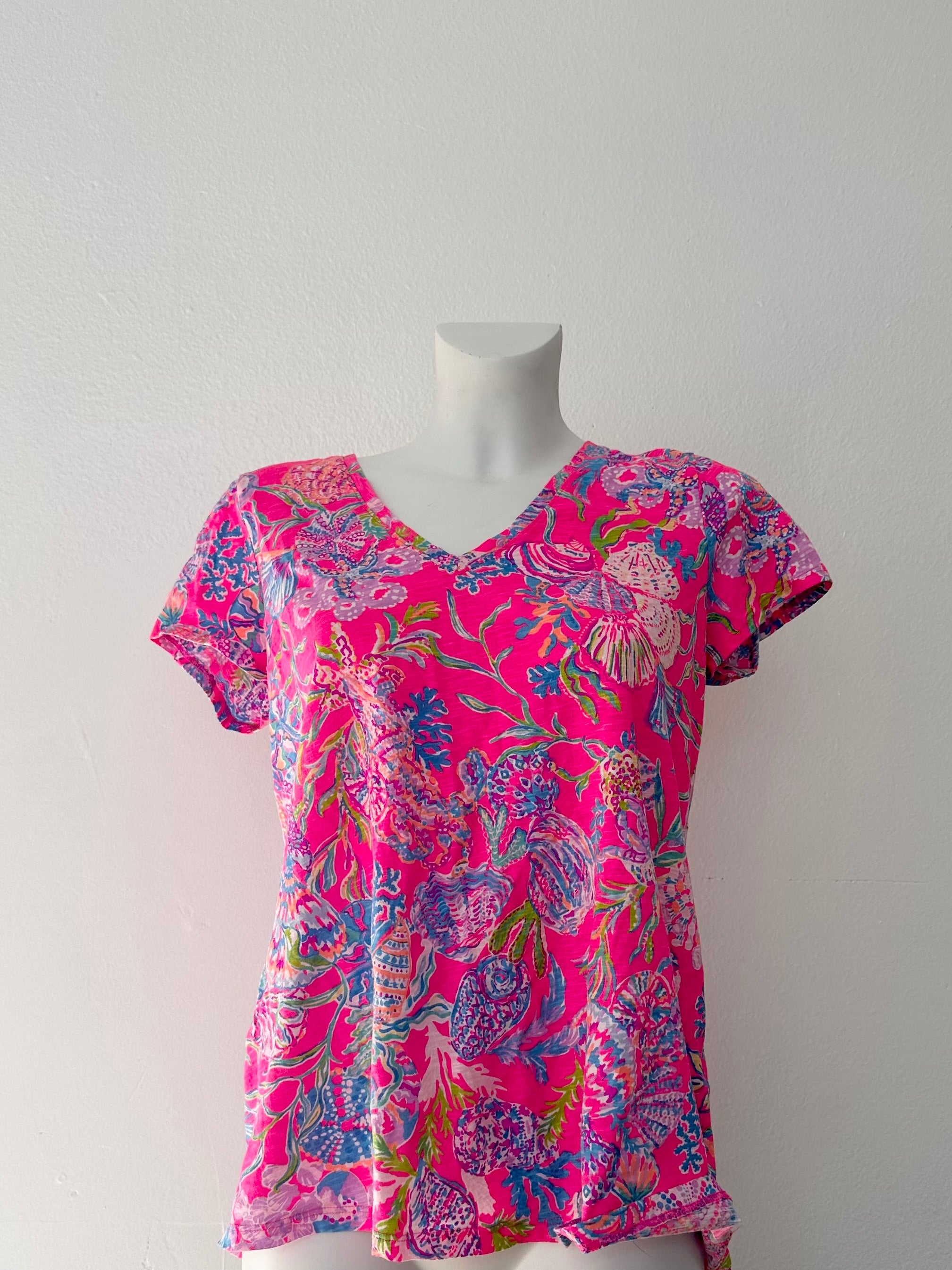 Neon Coral Print - Upcycled & Custom