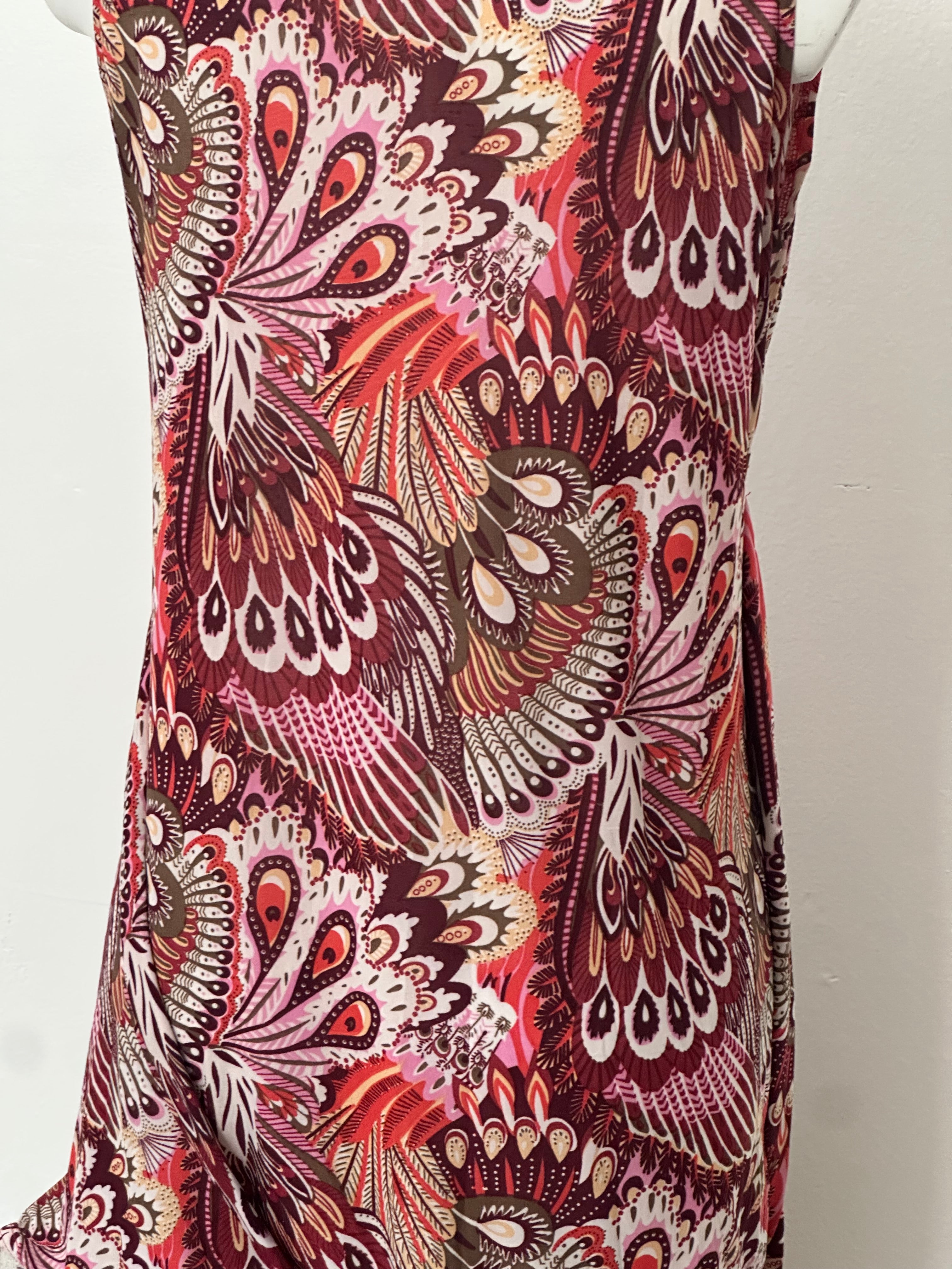 Pink Peacock Print - Upcycled & Custom